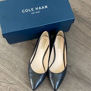 Cole Haan Women's Black Leather Flats